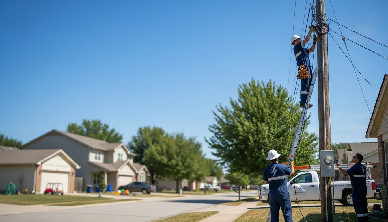 Residential electrician providing installation services in Hanska, MN